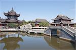 Temple Quanfu, ancienne ville de Zhouzhuang, Kunshan, Jiangsu Province, Chine