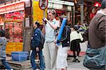 Tourists at Gage Street, Central, Hong Kong