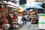 Marché de l'alimentation sur Graham Street, Central, Hong Kong