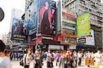 Busy Nathan Road, Mongkok, Hong Kong