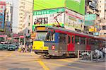 Main road at Yuen Long, New Territories, Hong Kong