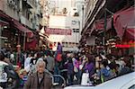 Busy wet market at Yuen Long, New Territories, Hong Kong