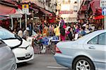 Busy wet market at Yuen Long, New Territories, Hong Kong