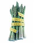 asparagus and measuring tape