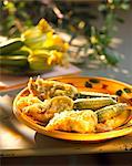 Gefüllte Zucchini Blume fritters