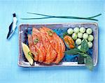 Marinated salmon