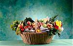 basket of market products