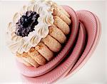 Mascarpone and blueberry Charlotte