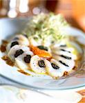 Scallop rosettes with truffles