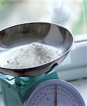 Flour on scales