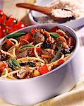 Spaghetti with wild mushrooms