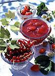 Jam, strawberries, redcurrants and cinnamon