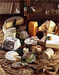 Selection of cheeses