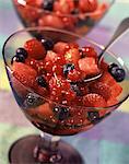 Watermelon and summer fruit salad