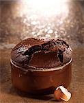 Plain chocolate soufflé