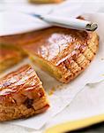 Galette des Rois almond flaky pastry cake