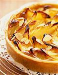 Pear and almond tart