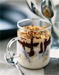 Walnut and chestnut parfait