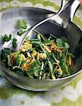pan-fried green vegetables