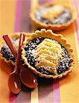 melon and chocolate tartlets