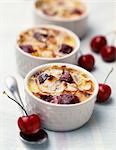 mini clafoutis cherry batter pudding