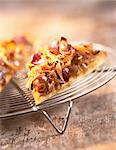 chicken and red onion pizza