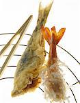 sardine and gamba prawn tempura