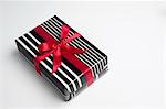 Festively wrapped gift