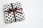 Festively wrapped gift