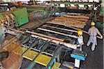 A timber factory, Laharrague Chodorge, which processes pine logs into many different types of building materials.