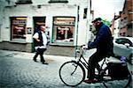 Vélo à Bruges, Flandre, Belgique