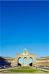 Europe, Belgium, Brussels, Arcade du Cinquantenaire, arch built in 1880 to celebrate 50 years of Belgian independence