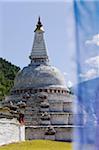 Also called Chorten Charo Kasho, the Chendebji Chorten, a Nepalese style stupa, was built in the 19th century by a Tibetan lama.