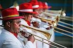 South America, Bolivia, Oruro, Oruro Carnival; Procession of trombone players