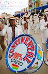 South America, Bolivia, Oruro, Oruro Carnival; Procession drum player