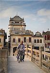 Man crossing bridge, Chikanzhen, Guangdong, Guangdong, China