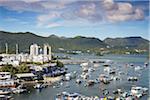 View of Sai Kung harbour, New Territories, Hong Kong, China