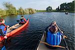 Kayak sur la rivière Ure, North Yorkshire