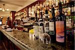 Italy, Tuscany, Lucca. A typical bar serving all types of local delicacies