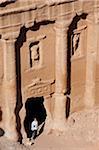 Die römische Löten Grab, Wadi Farasa, Petra, Jordanien