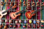 Guitares de marché, patrimoine mondial UNESCO, des Hidalgo État, Guanajuato, de la Guanajuato au Mexique, l'Amérique du Nord, à vendre