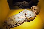 North America, Mexico, Guanajuato state, Guanajuato, Museo de Las Momias, Mummies Museum, a mummified child, Unesco World Heritage Site