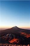 North America, Mexico, Sierra Nevada, Volcan de Popocatepetl (5452m), from Volcan de Iztaccihuatl (5220m)