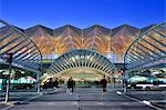 Orient Station, entworfen vom Architekten Santiago Calatrava. Lissabon, Portugal