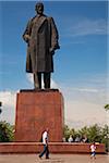 Sakhalin, Yuzhno-Sakhalinsk, Russia; The largest still standing monument for Lenin in the city centre