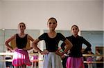 Sakhalin, Yuzhno-Sakhalinsk, Russia; Dance students during ballet class at 'Gimnasia no.3': the art college in the capital of the island