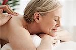 Mature woman receiving massage