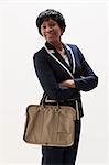 Portrait of mature African American businesswoman, studio shot