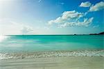 Tranquil scene of beach and sea, Antigua