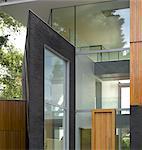 Modern double height exterior of Pond and Park House, Dulwich, London, UK. Architects: Stephen Marshall